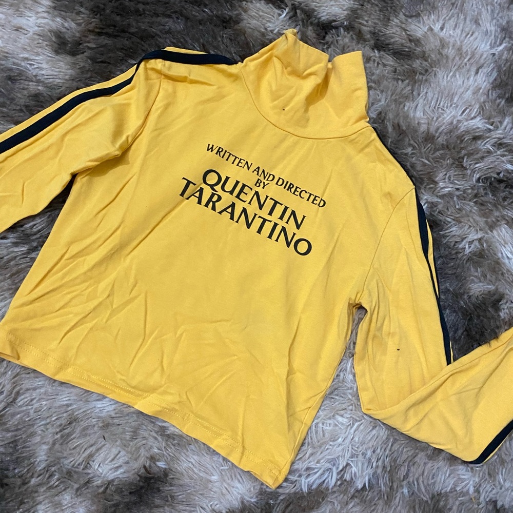 Quentin Tarantino Yellow Crop Top